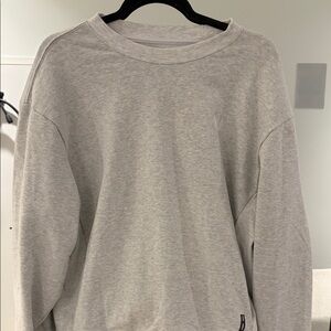 ASRV Gray Herringbone Crewneck Sweatshirt